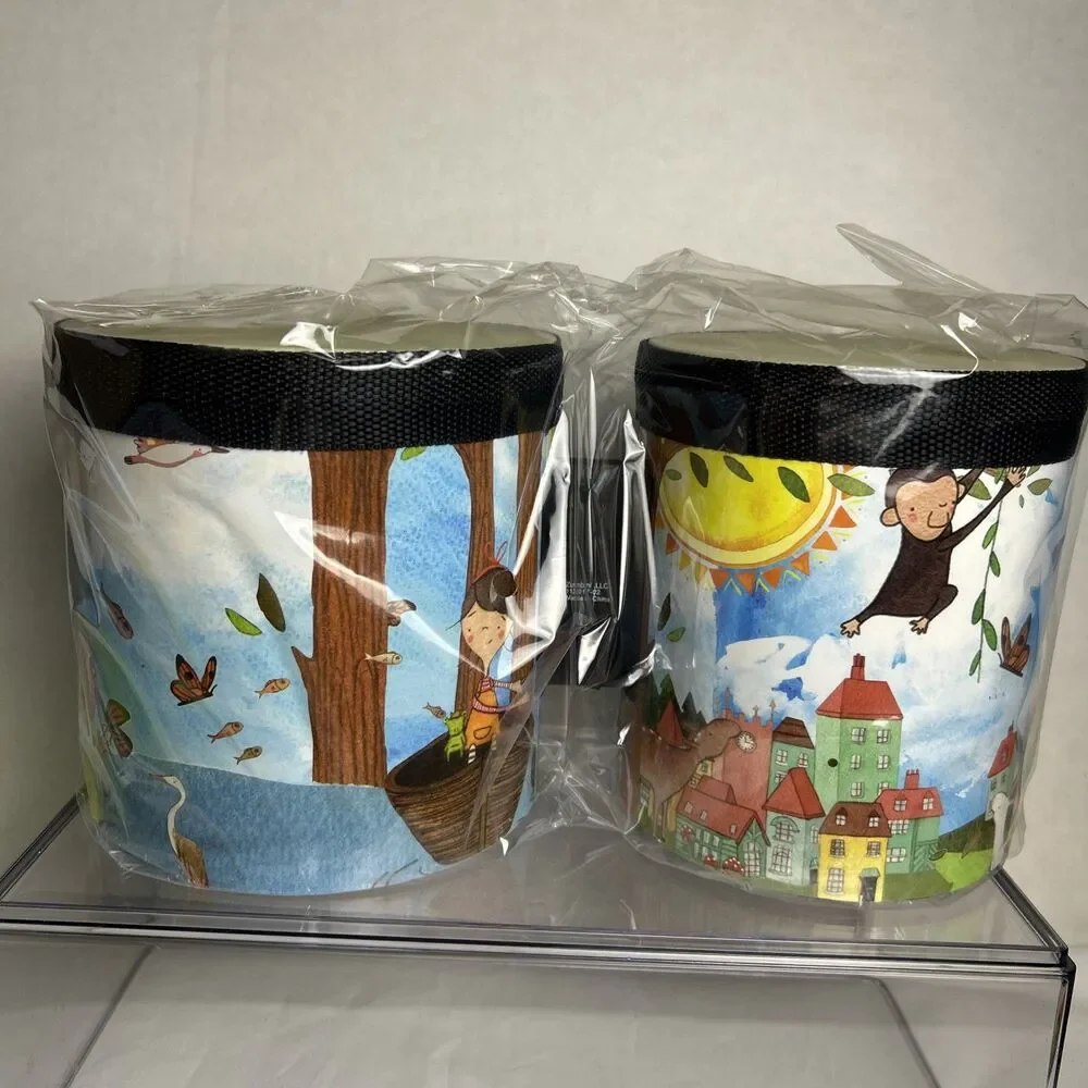 Zumbini Kids Bongos: Baby Toddler Musical Instrument Drums Toy Percussion New